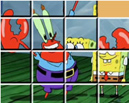 SpongeBob and crab puzzle Spongyabob jtkok ingyen