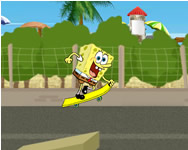 Spongebob beach skateboarding Spongyabob jtkok ingyen